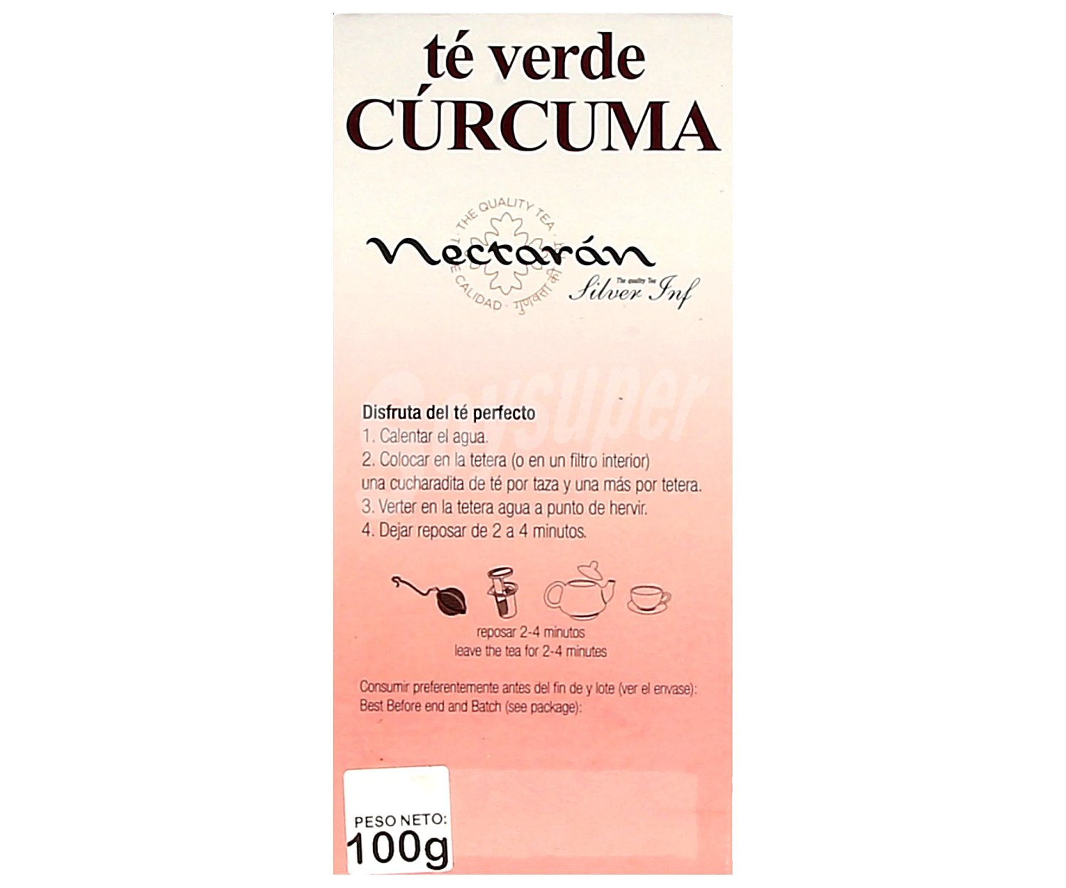 Nectarán Té verde con curcuma nectarán