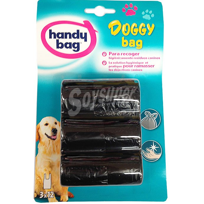 Bolsa basura para recoger residuos caninos