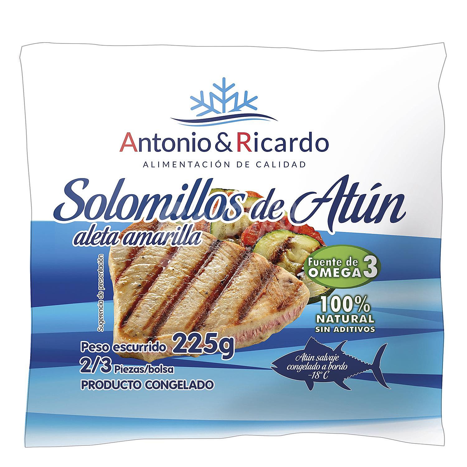 Solomillo de atún congelado