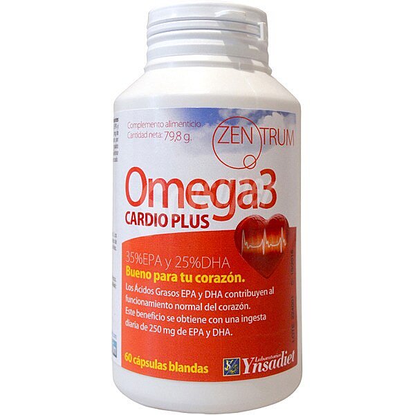 Zentrum Omega 3 Cardio Plus contribuye al funcionamiento normal del corazón ápsulas