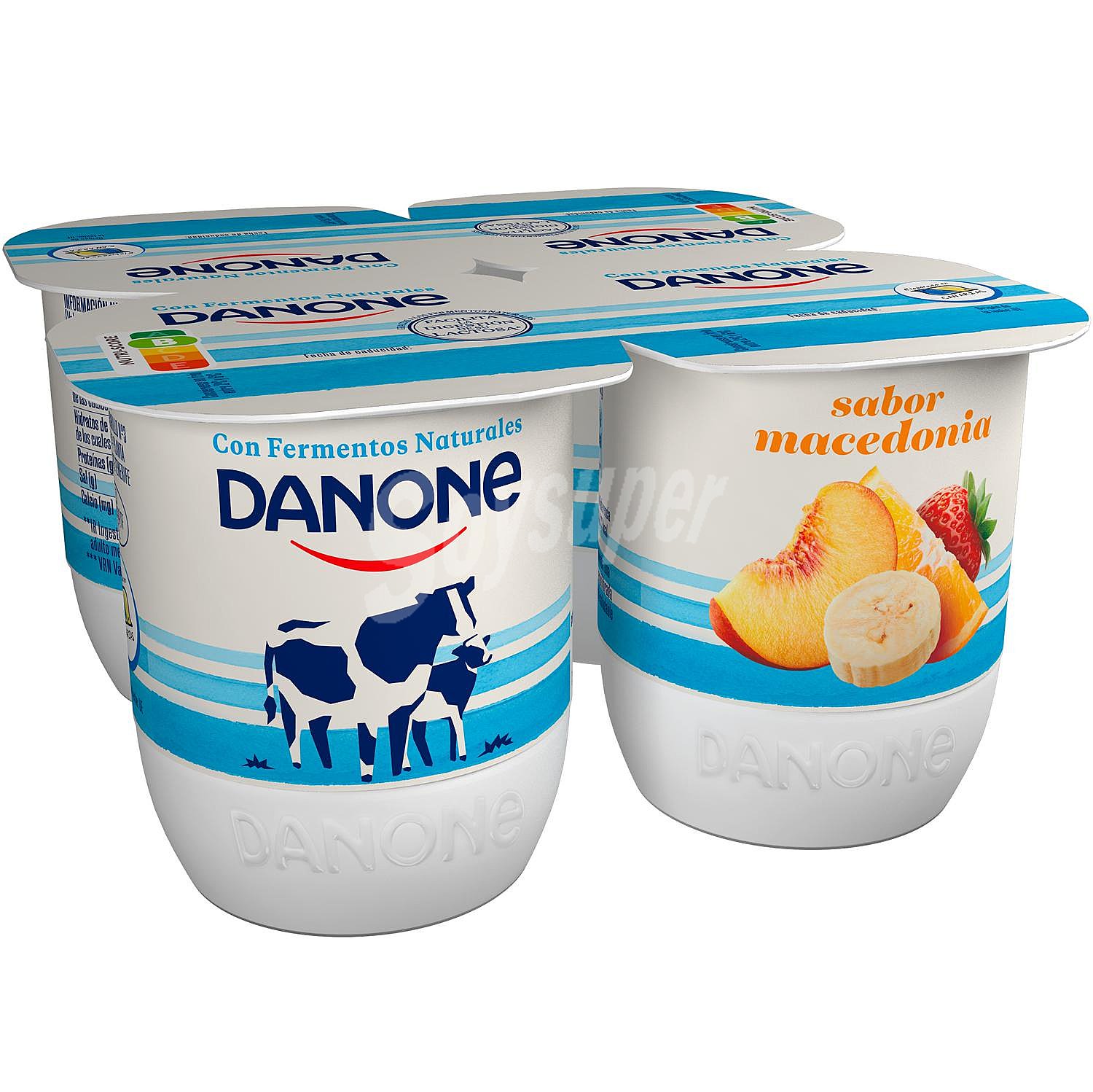 Yogur de macedonia Danone