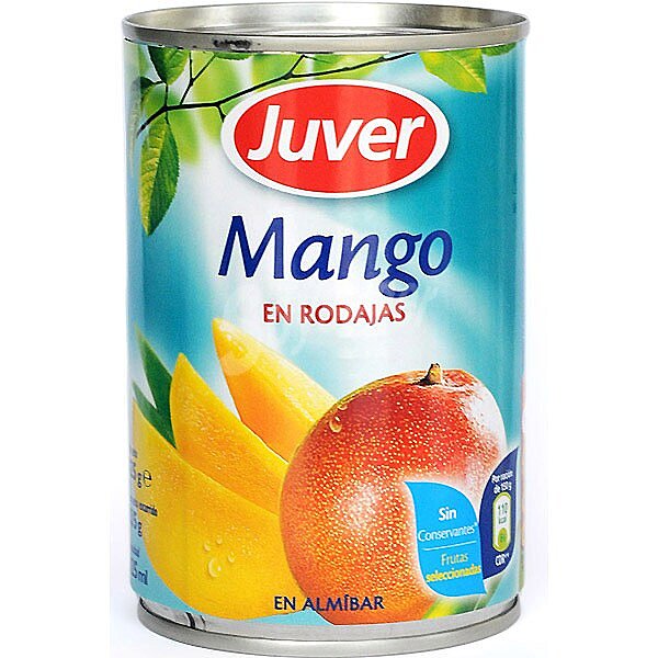 Mango en rodajas en almíbar