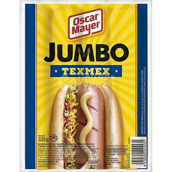 Salchichas Jumbo Texmex