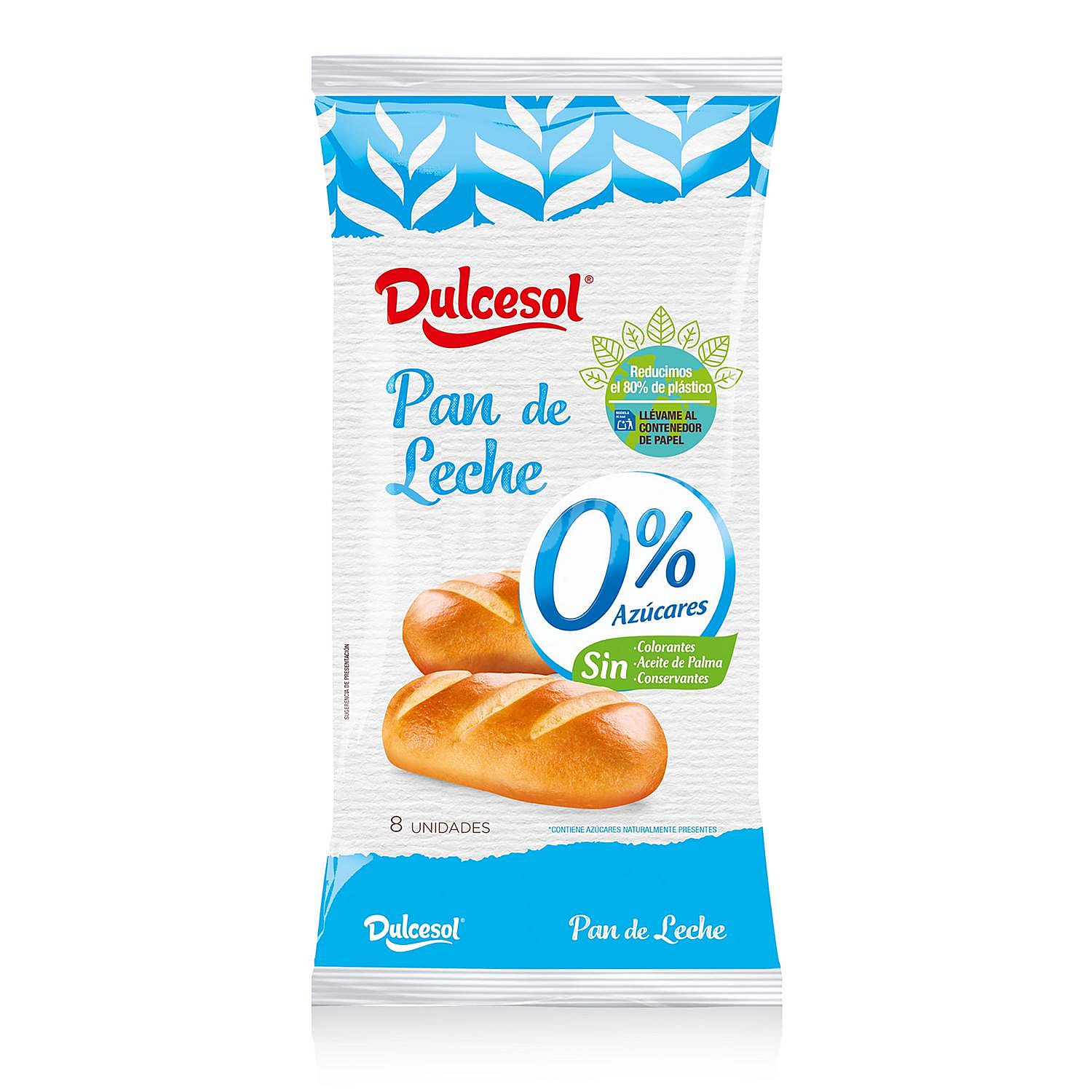 Pan de leche 0% azúcares