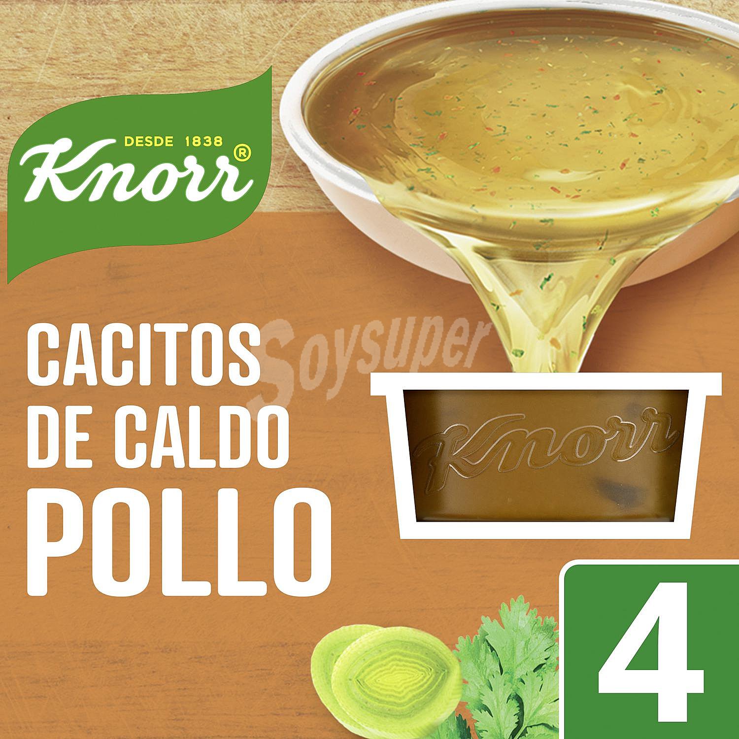 Caldo de pollo en cacitos Knorr sin gluten