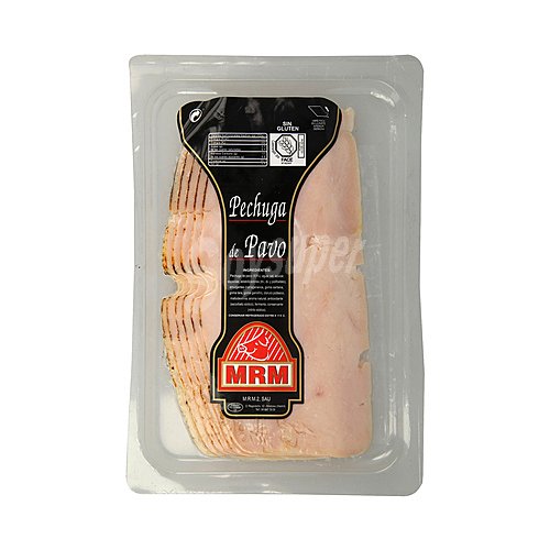 MRM Pechuga de pavo sin gluten y cortada en lonchas MRM