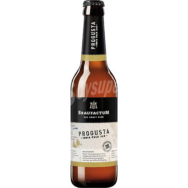 Progusta cerveza rubia artesana variedad IPA alemana