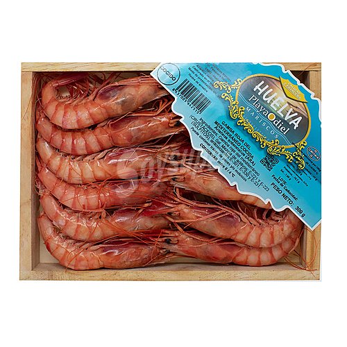 Gambas rojas del Mediterráneo cocidas