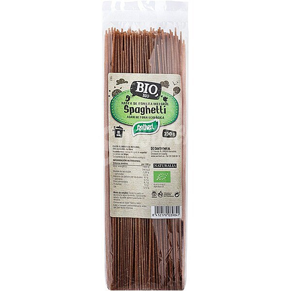 Bio espagheti de espelta integral y ecológica paquete 250 g