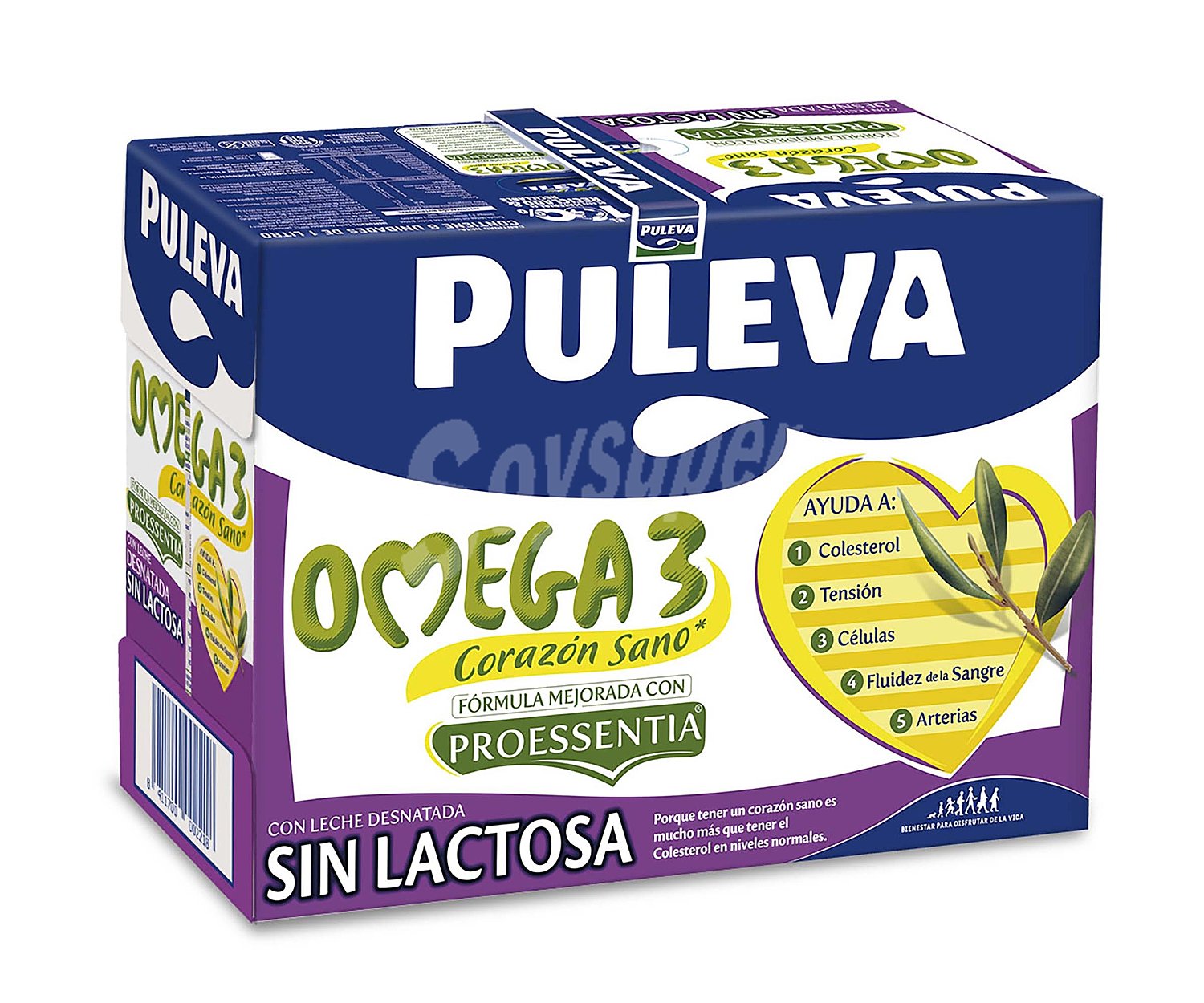 Puleva Preparado lacteo desnatado, sin lactosa y enriquecido con ácido oleico y Omega 3 puleva Omega 3