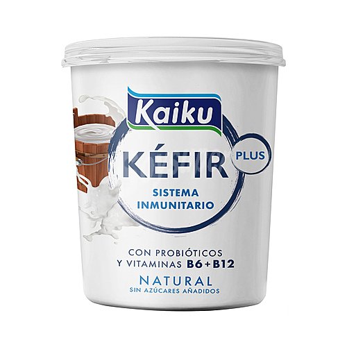 Kaiku Kéfir natural con probióticos y vitaminas B6 y B12 kaiku Plus