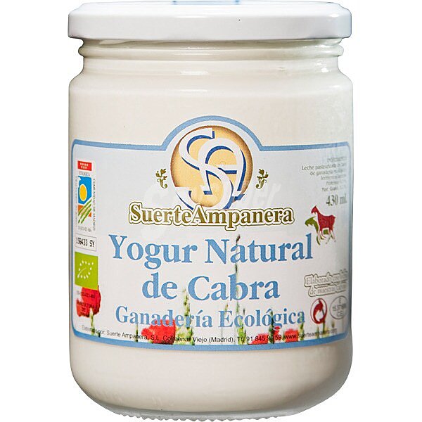 Yogur de cabra natural ecológico