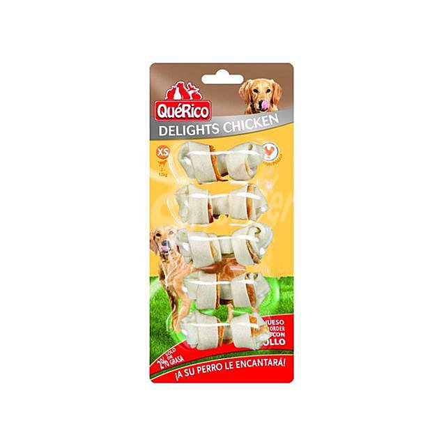 Huesos masticables con pollo para perros entre 2 y 12 kilogr