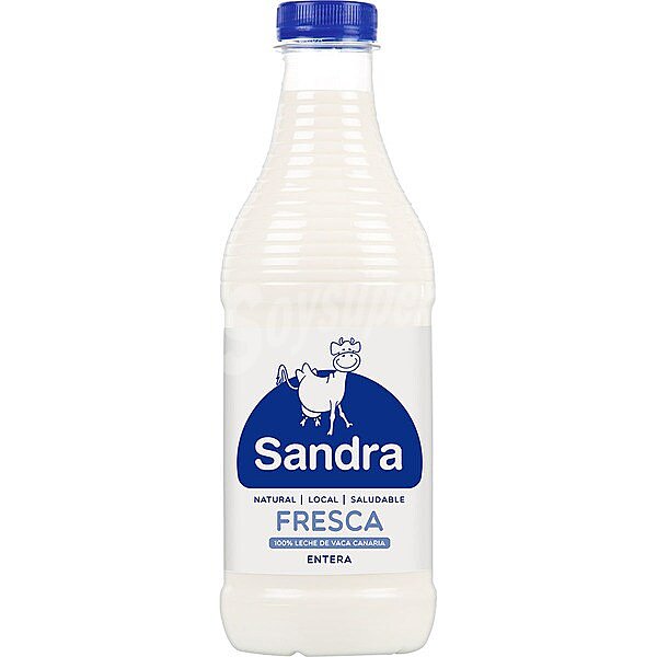 Leche fresca entera 100% vaca canaria