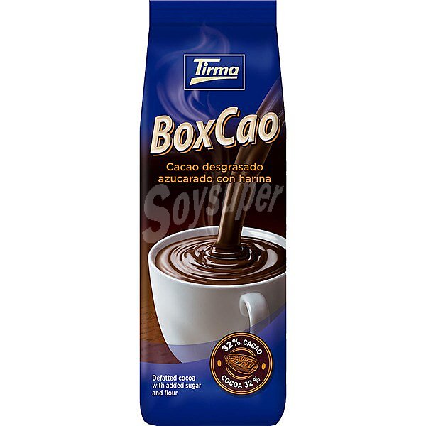 Boxcao cacao 32% desgrasado y azucarado con harina