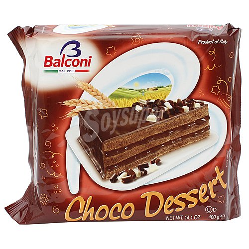 Balconi Pastel con cobertura y relleno de chocolate balconi