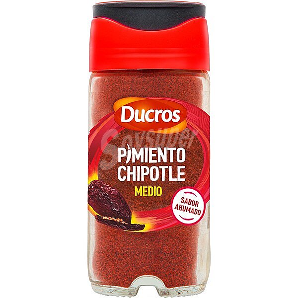 Sazonador de pimiento chipotle ahumado, pimentón ahumado y chile molido