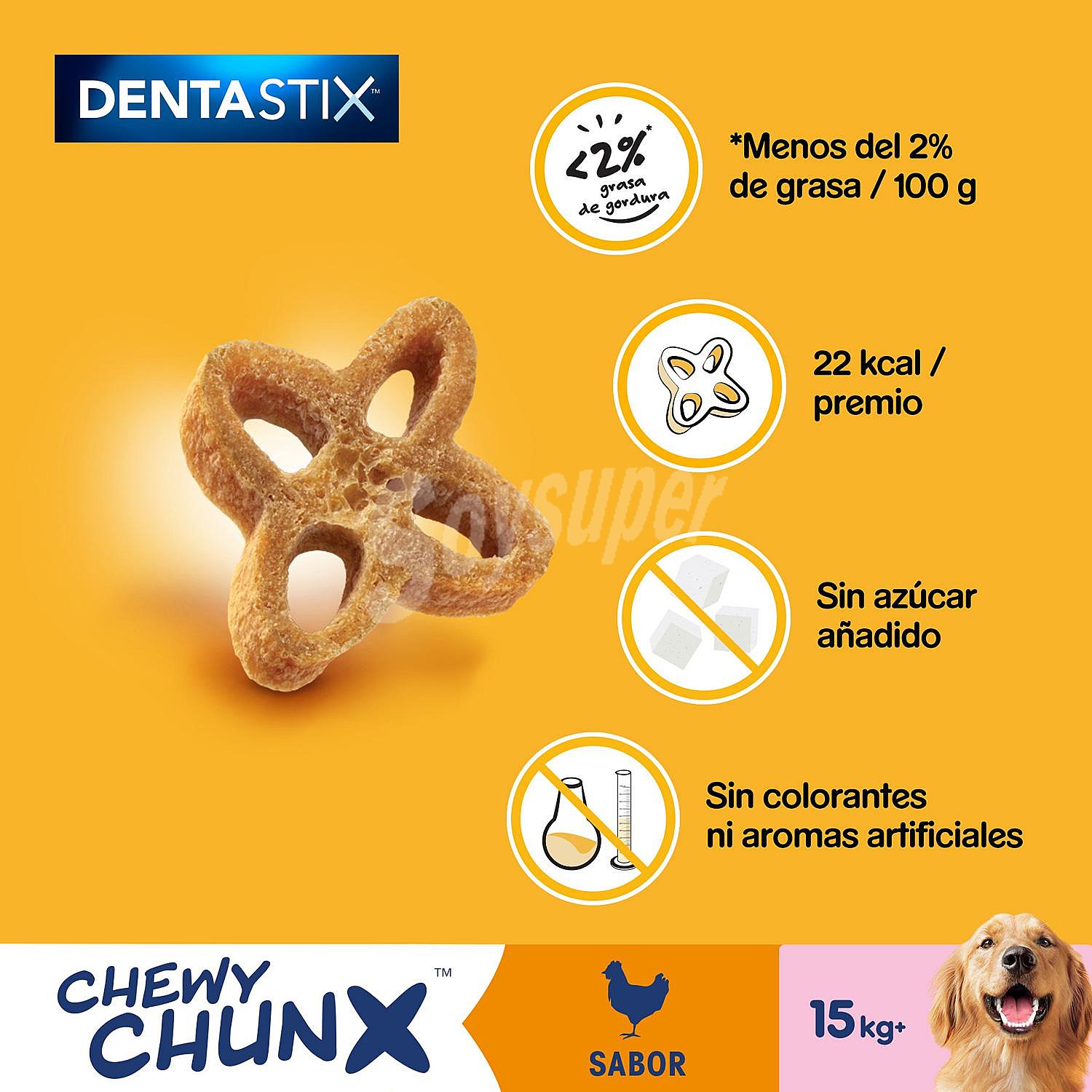 Snacks dental para perros de más de Pedigree Dentastix pack de 68 G