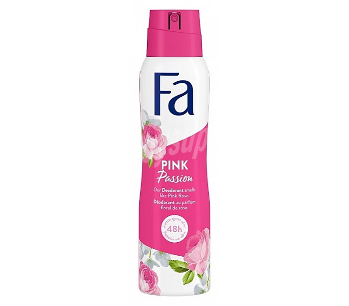 Desodorante Pink Passion 48h protección anti-manchas 0% sales de aluminio