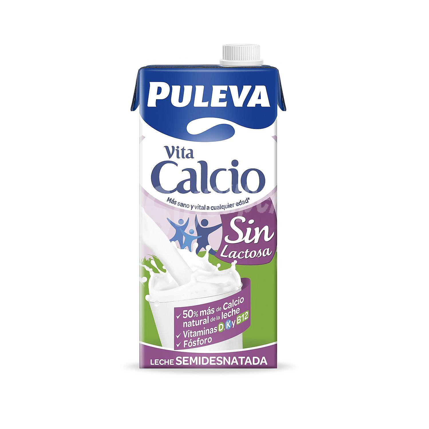 Leche semidesnatada vitacalcio Puleva sin lactosa