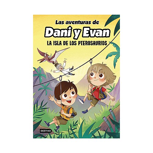 La isla de los Pterosaurios, LAS aventuras DE dani Y evan. Género infantil. Editorial Planeta.