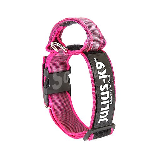 Julius K9 Collar regulable para perros con asa de color rosa julius K9 40 mm ( 38-53 cm)