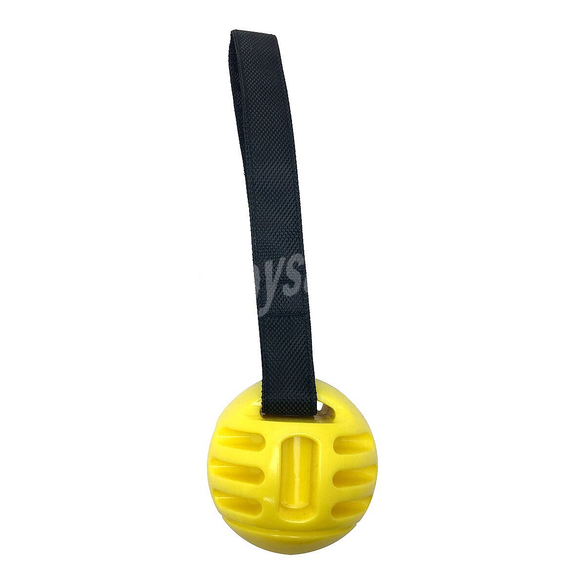 Juguete para perros cuerda con pelota color amarillo