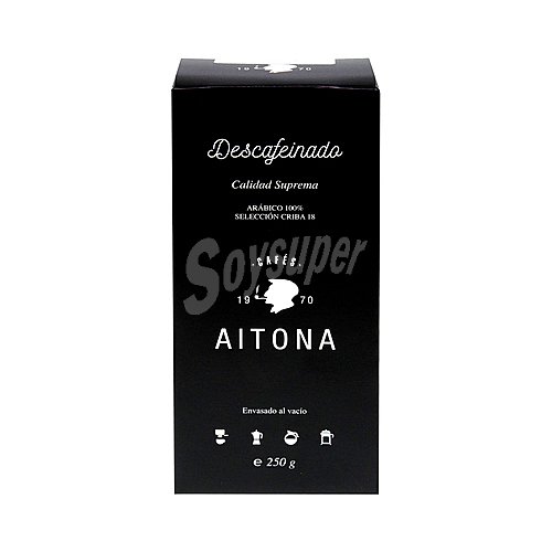 Aitona Café molido descafeinado calidad suprema aitona