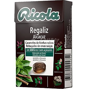 Caramelos balsámicos de hierbas suizas sin azúcar sabor regaliz