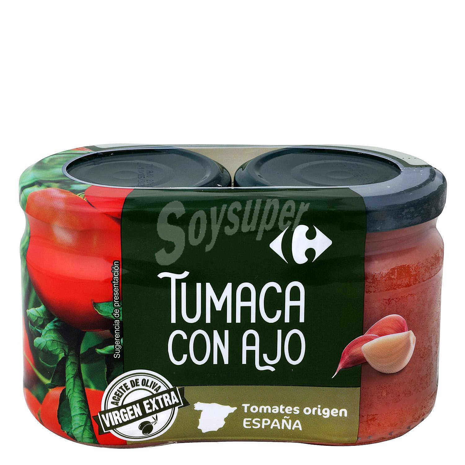 Tumaca con ajo y aceite de oliva Carrefour