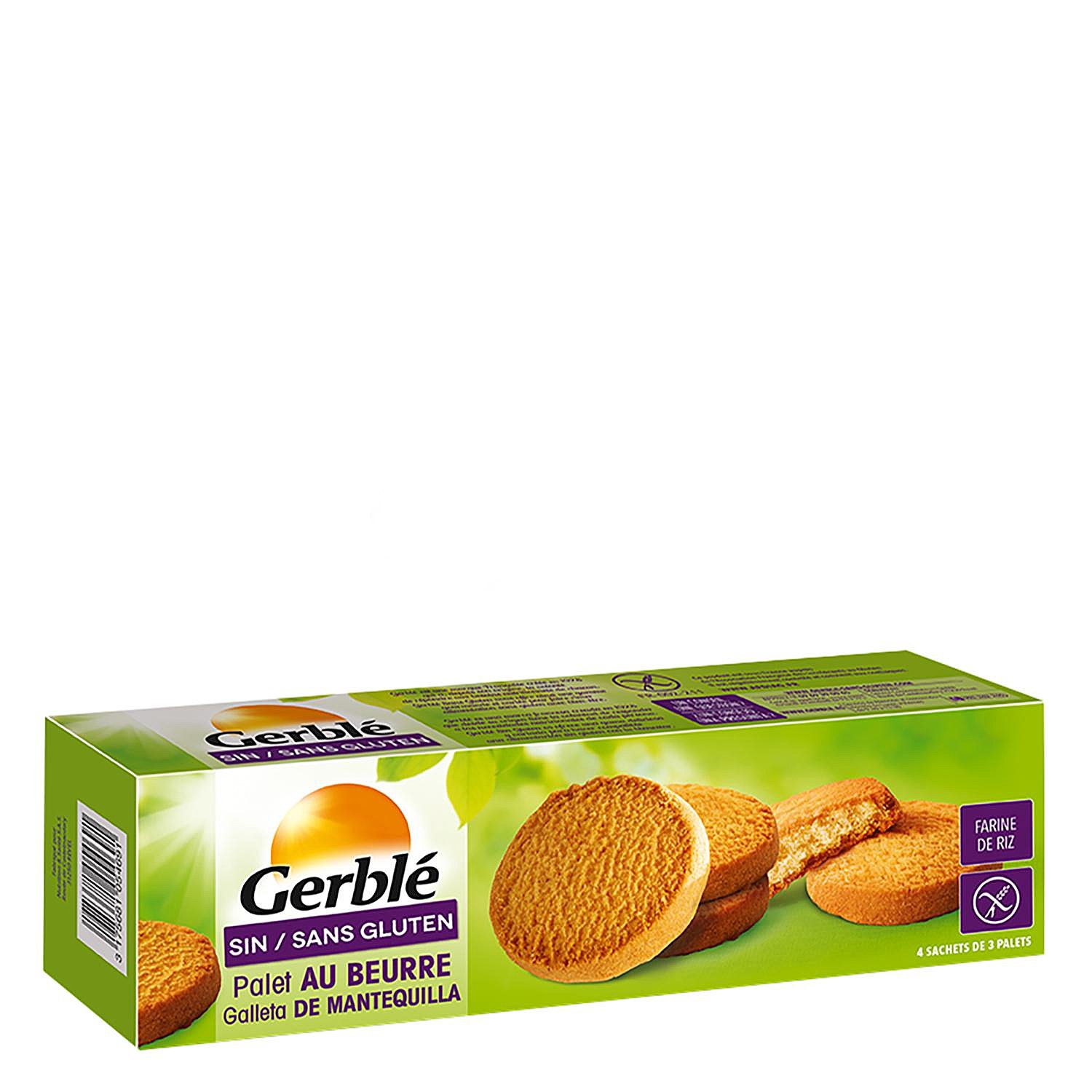 Galleta con mantequilla sin gluten gerblé