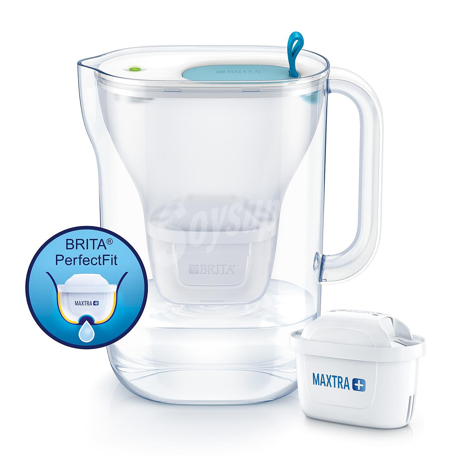 Jarra de Agua con Filtro Maxtra brita Style 11x26,5x27,5 cm - Azul