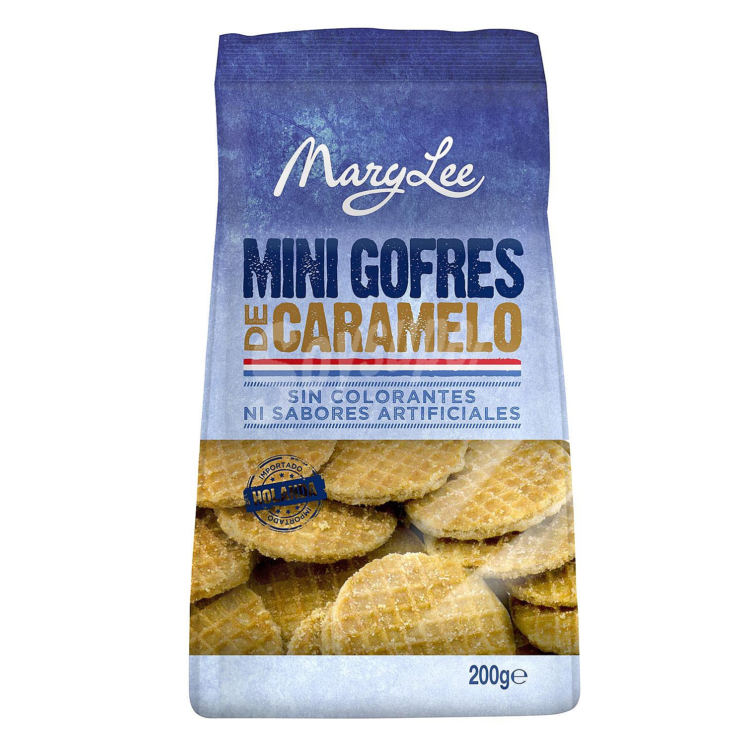 Mini gofres de caramelo