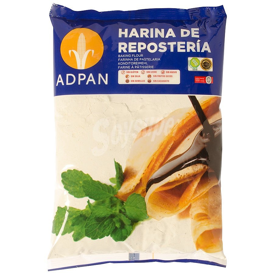 Harina para repostería sin gluten envase 1 kg