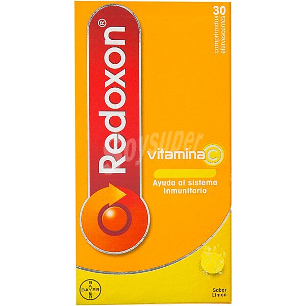 Redoxon Vitamina C que ayuda al sistema inmunitario tubo 30 comprimidos efervescentes sabor limon