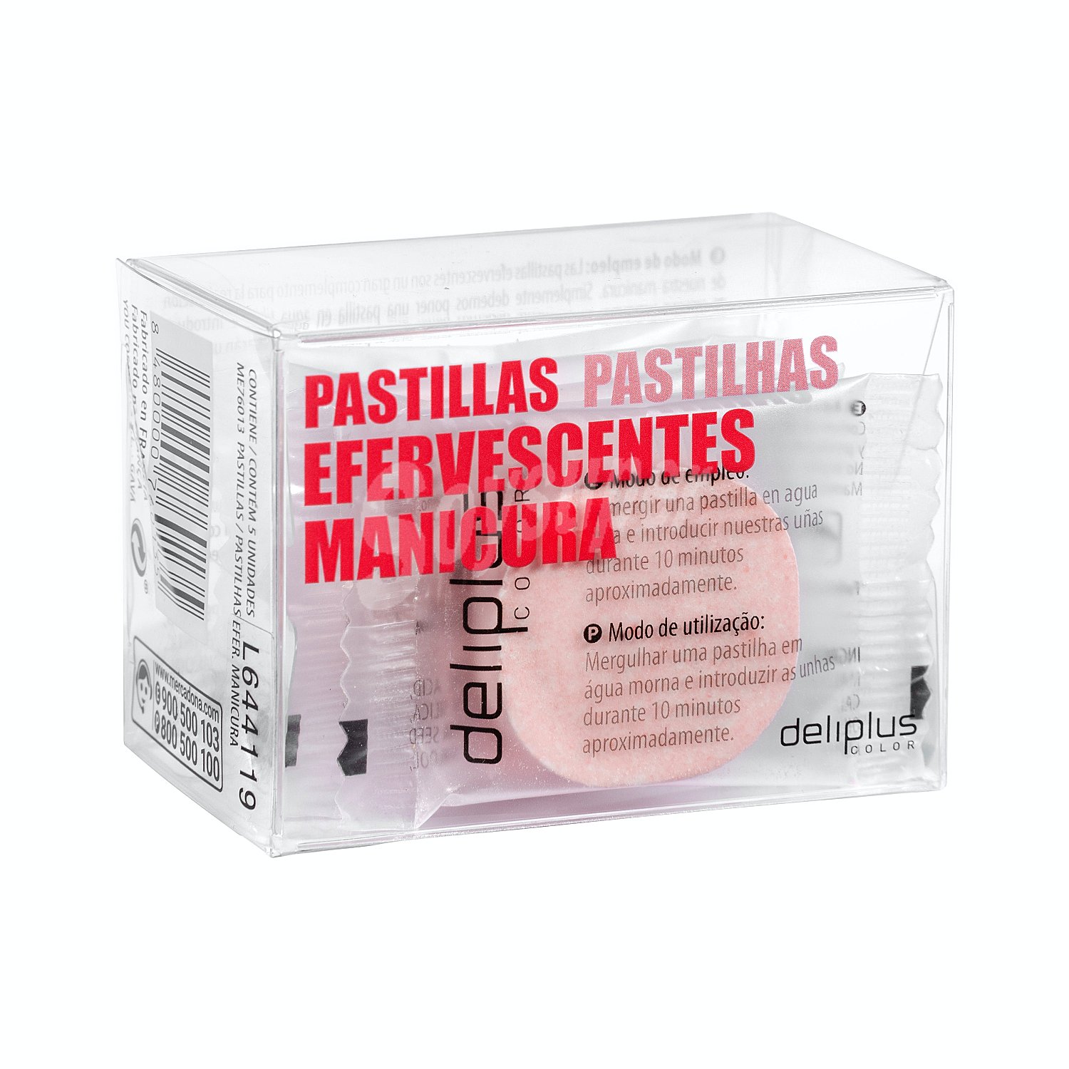 Pastillas efervescentes manicura