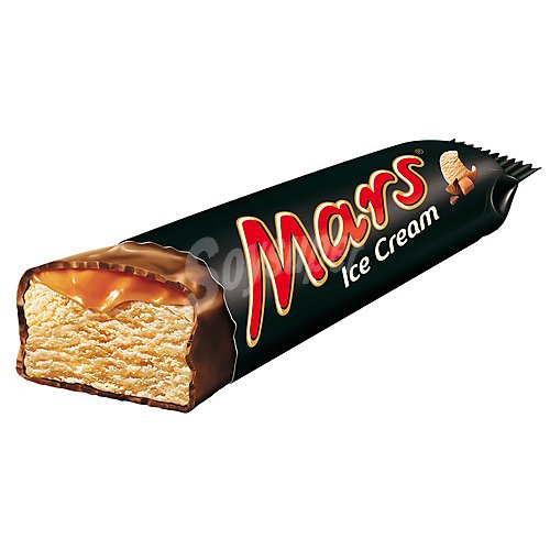 Mars Barrita de helado cremoso de caramelo, recubierto de chocolate mars