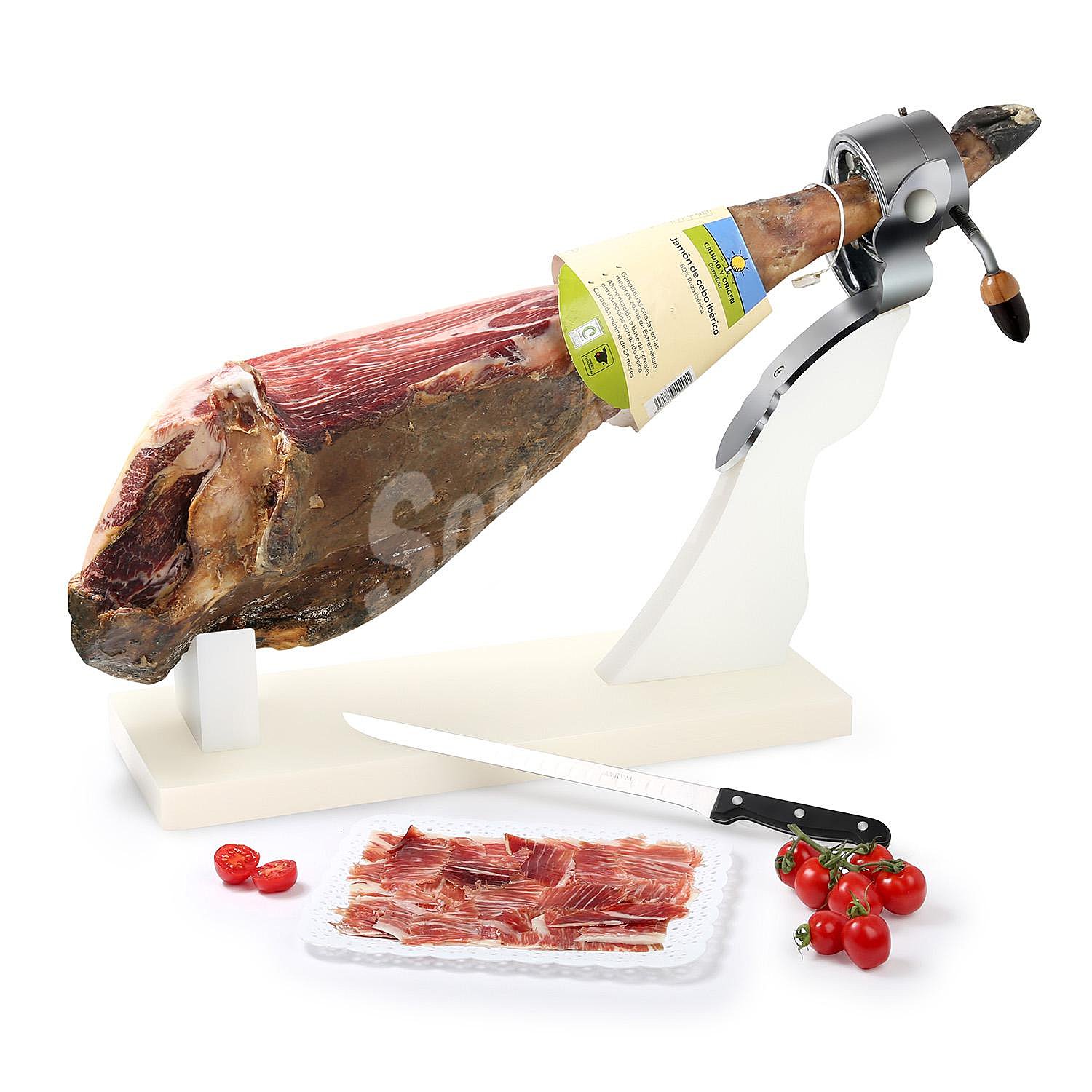 Jamón de cebo ibérico curado 50 % raza ibérica