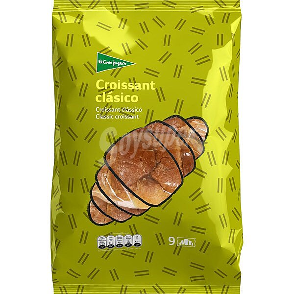 Croissants clásicos 9 unidades envasados individualmente