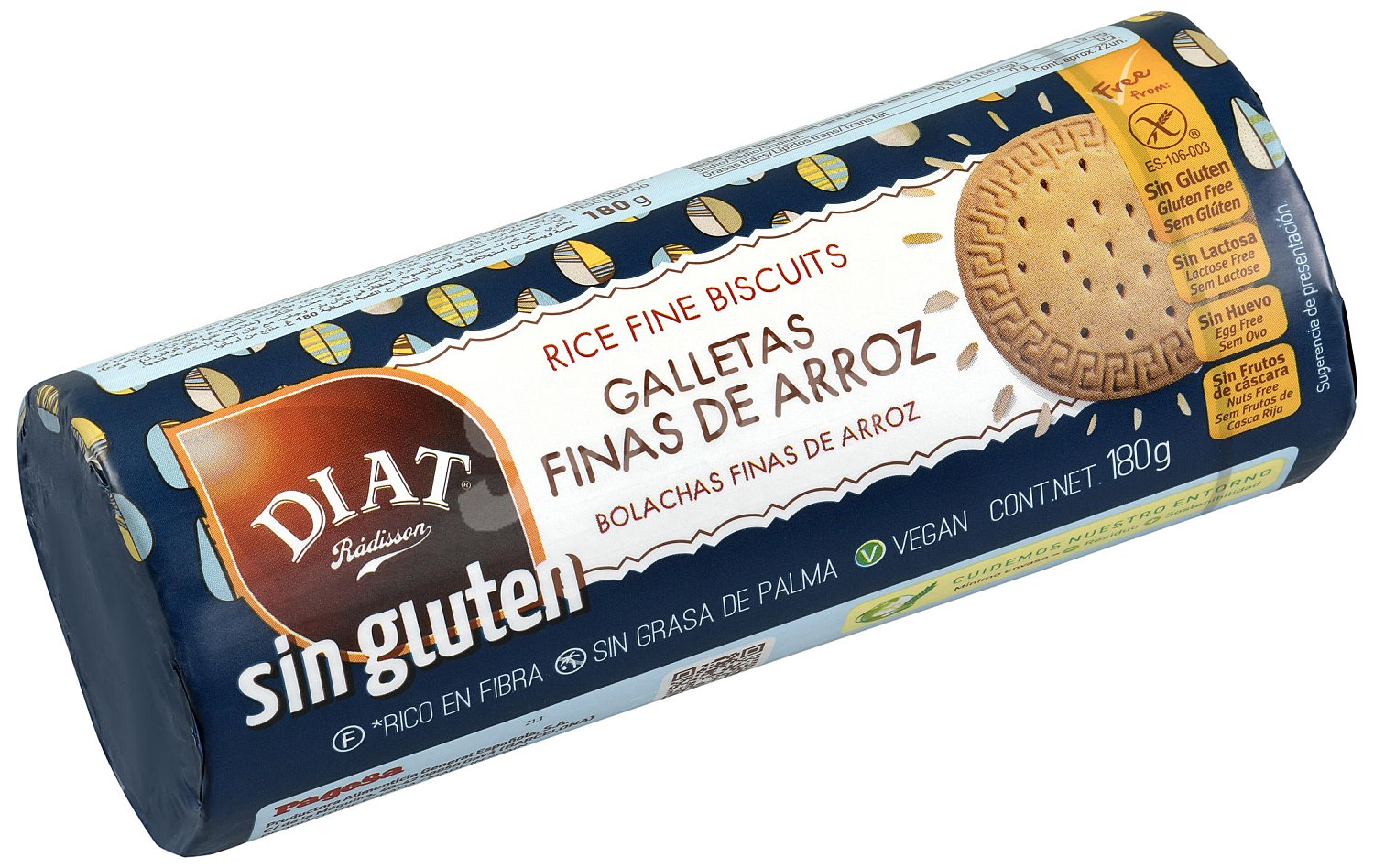 Galletas diat rádisson arroz sin gluten