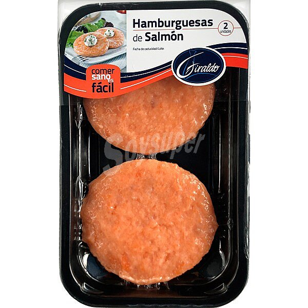 Hamburguesas de salmón 2 unidades