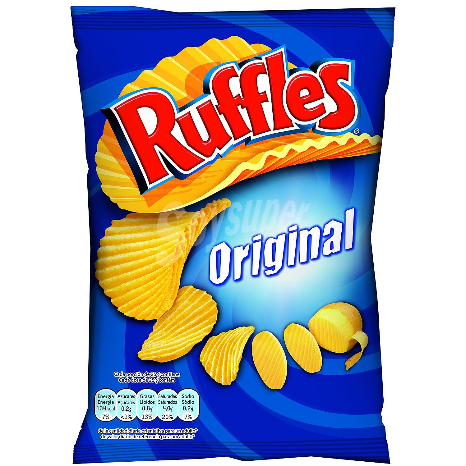 Patatas fritas onduladas de matutano ruffles Original