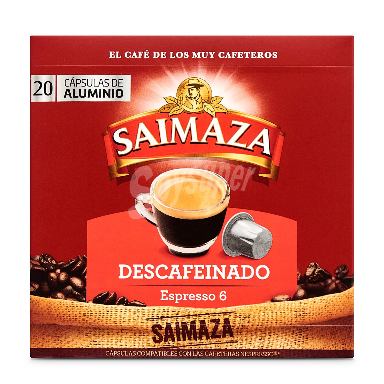 Café descafeinado en cápsulas Nº 6