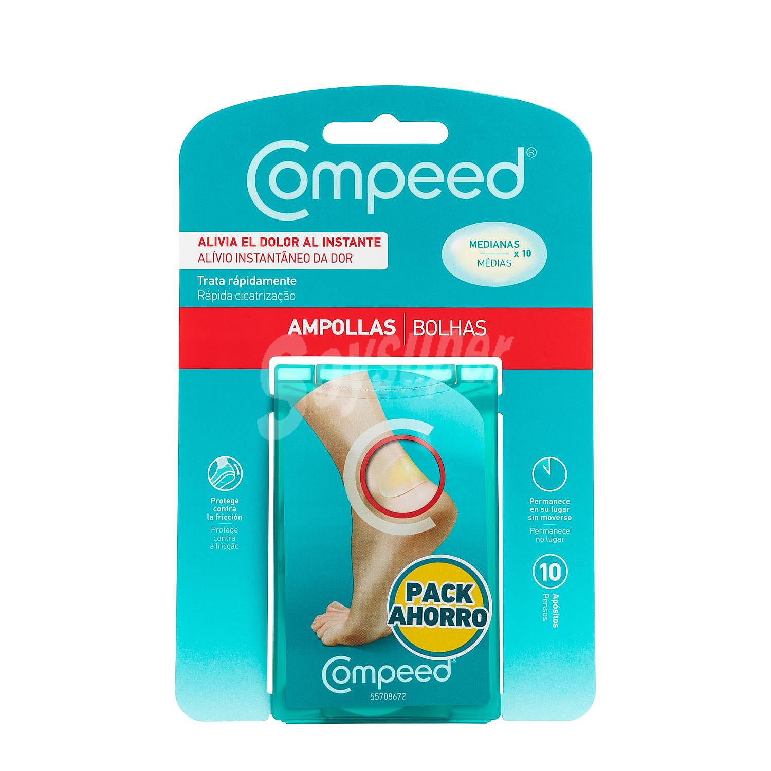 Apósitos ampollas medianas Compeed