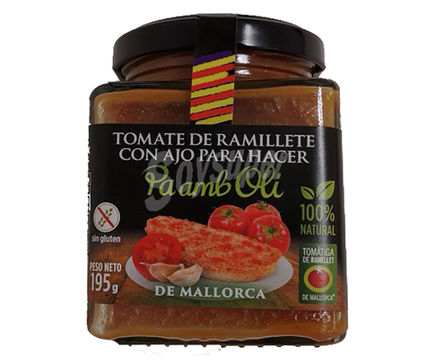 Tomate ramillete con ajo para untar