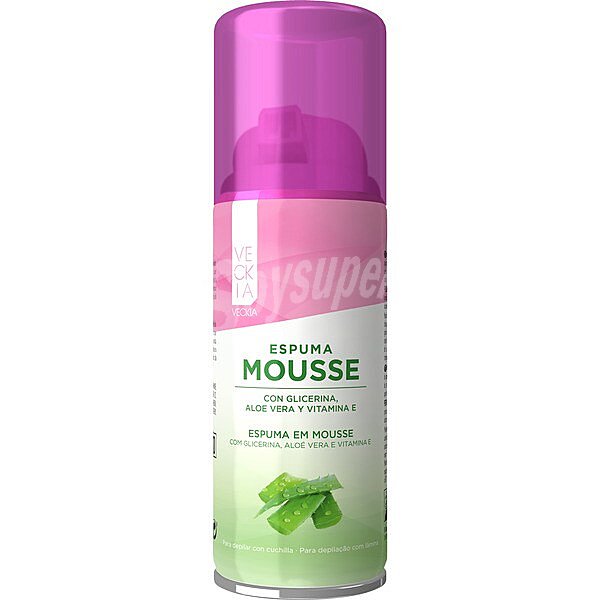 Mousse para depilar con cuchilla