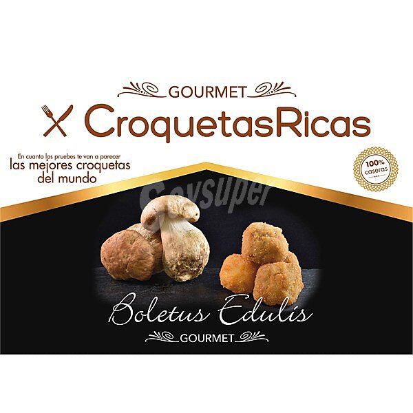 Gourmet croquetas de boletus edulis 100% caseras