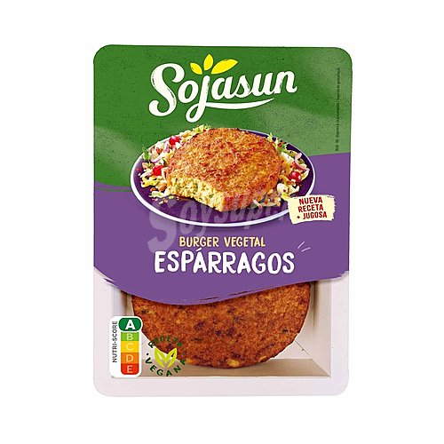 Sojasun Hamburguesa vegetal a base de soja y trigo con espárragos sojasun