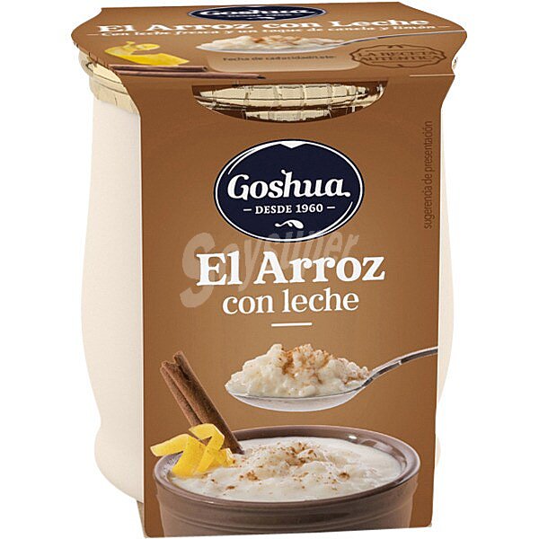 Arroz con leche con un toque de canela y limón, elaborado sin gluten