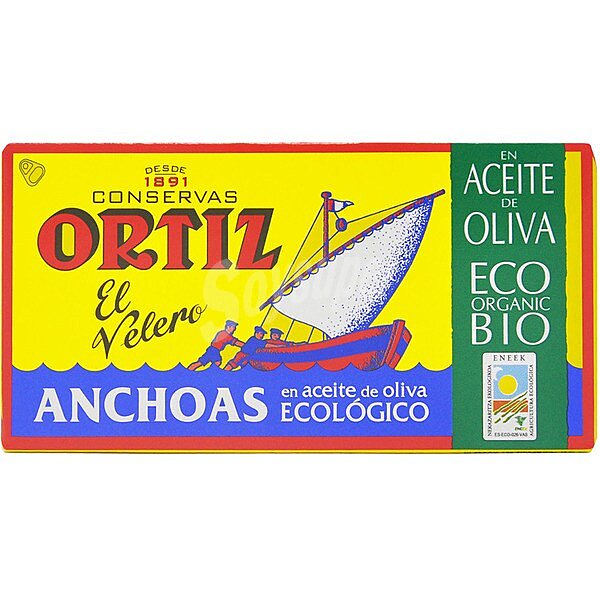 Filetes de anchoa en aceite de oliva ecológico